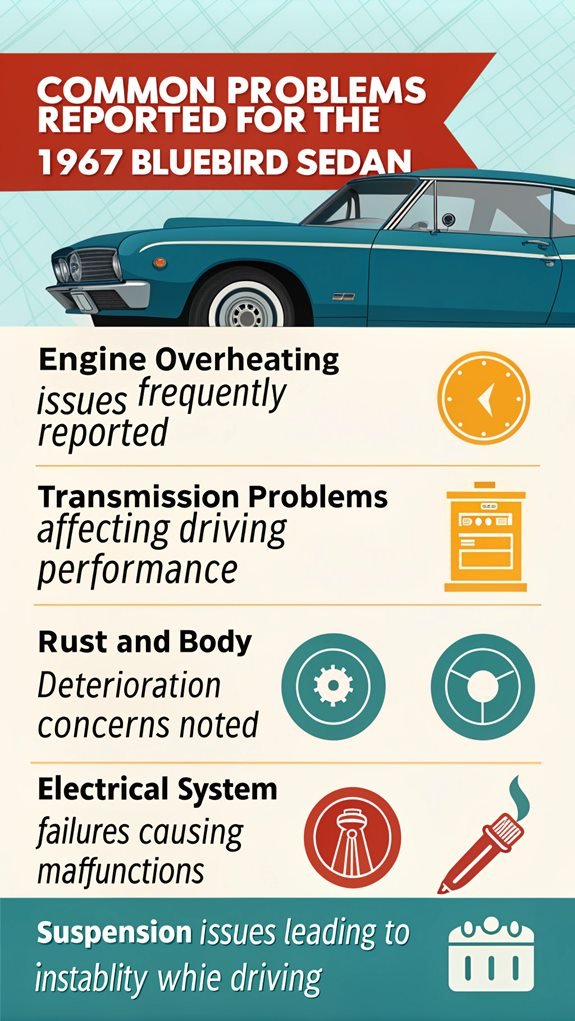 1967 bluebird sedan issues