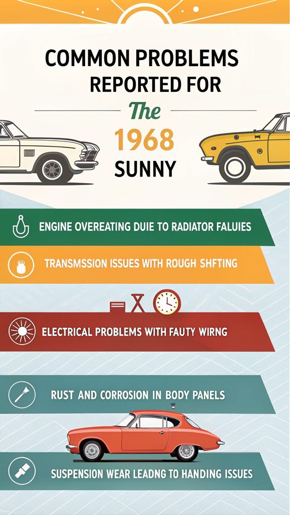 1968 sunny common issues
