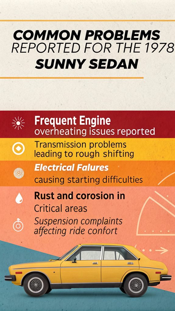 1978 sunny sedan issues