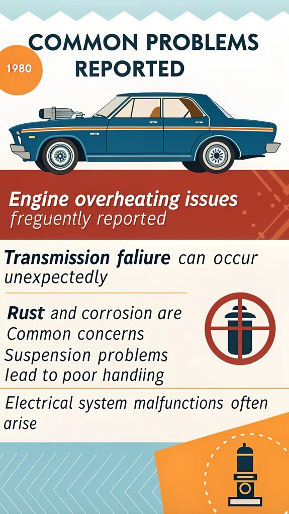 1980 bluebird sedan issues
