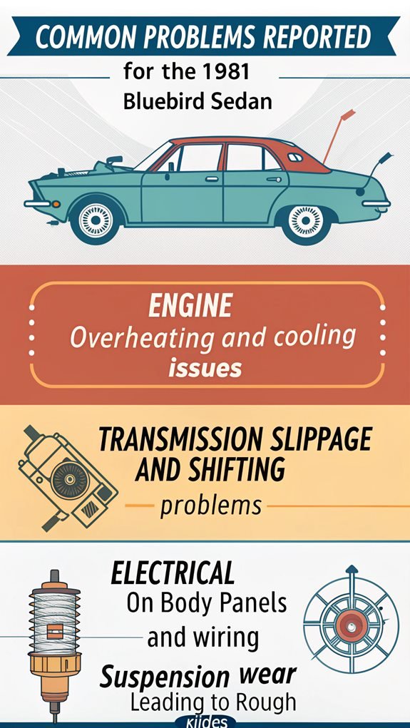 1981 bluebird sedan issues