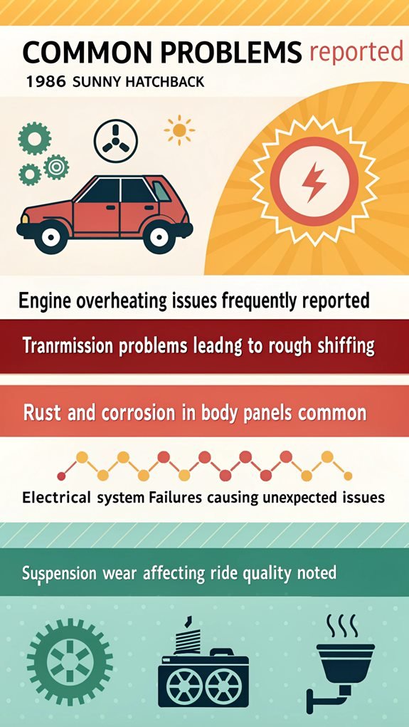 1986 sunny hatchback issues