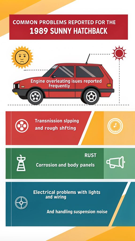1989 sunny hatchback issues
