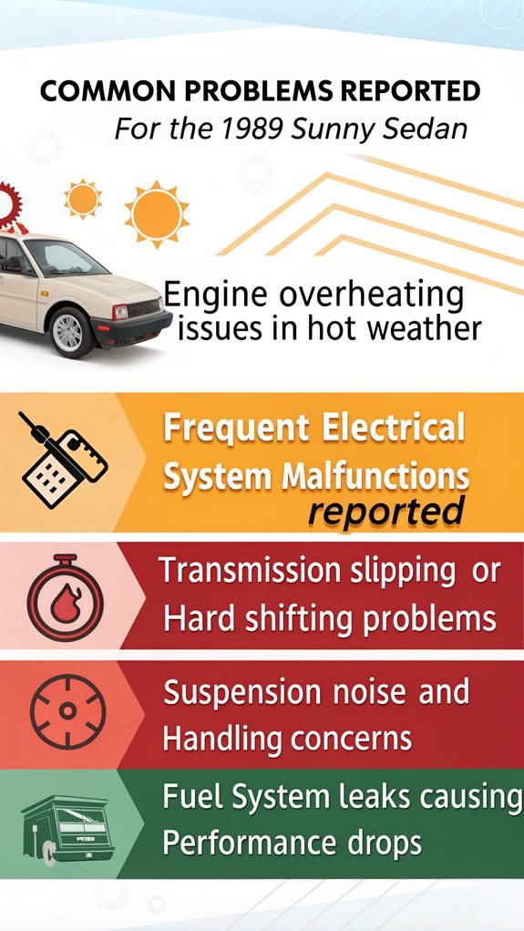 1989 sunny sedan issues
