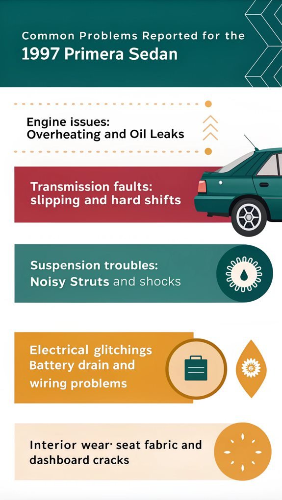 1997 primera sedan issues