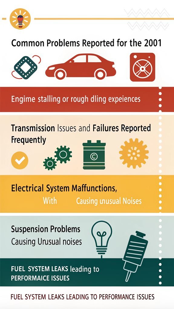 2001 sentra common issues