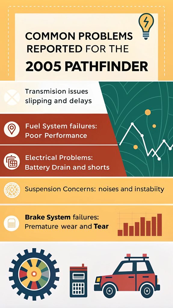 2005 pathfinder common issues