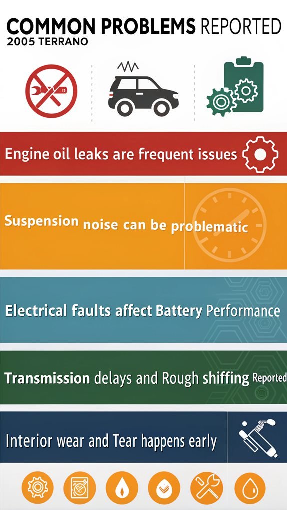 2005 terrano common issues