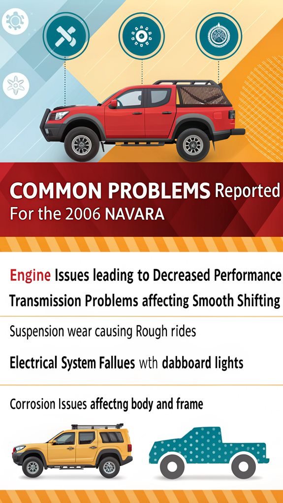 2006 navara common issues
