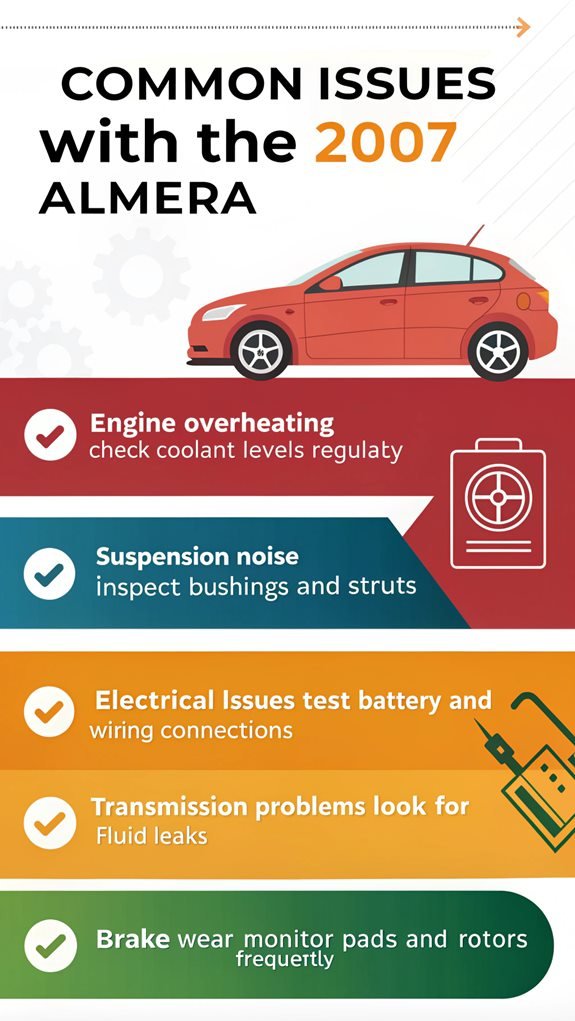 2007 almera common issues