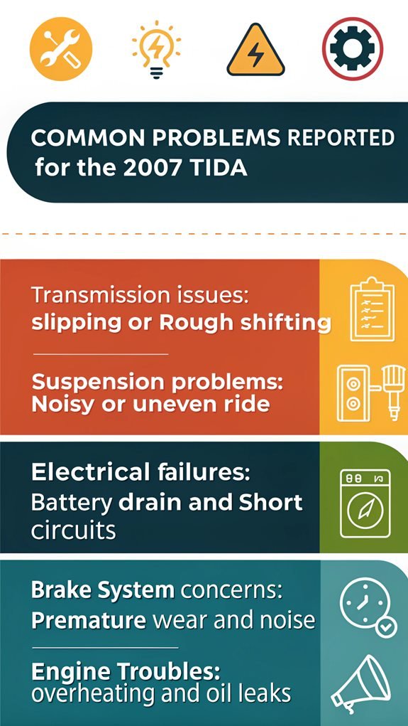 2007 tiida common issues