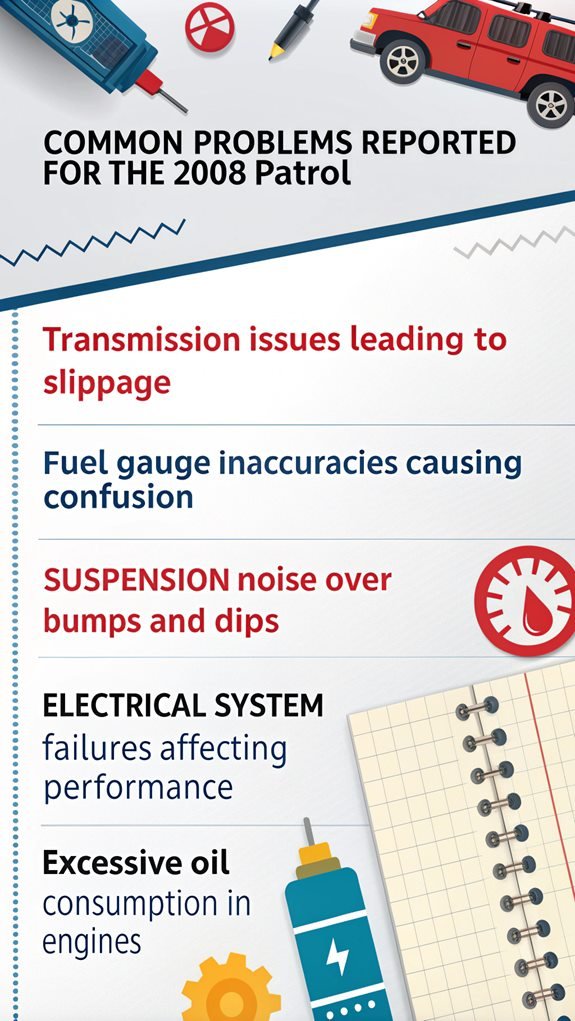 2008 patrol common issues
