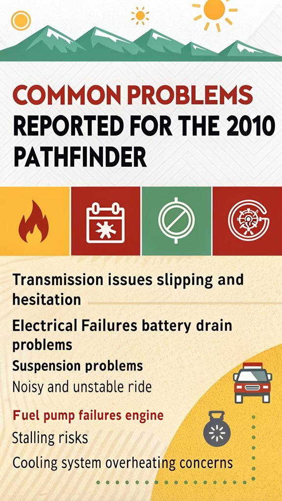 2010 pathfinder common issues