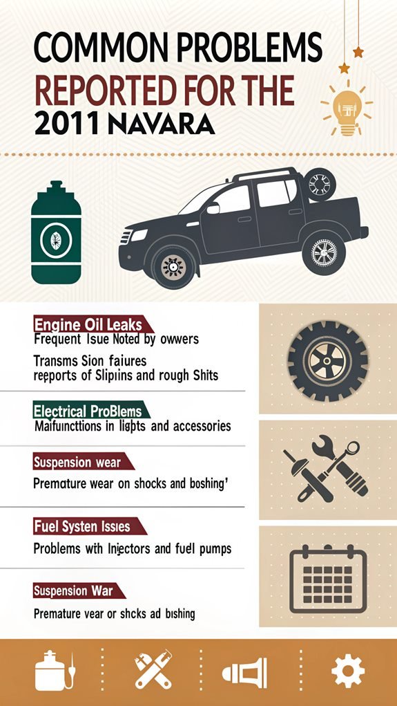 2011 navara common issues