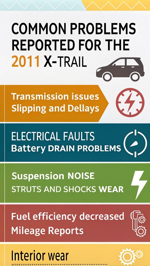 2011 x trail common issues