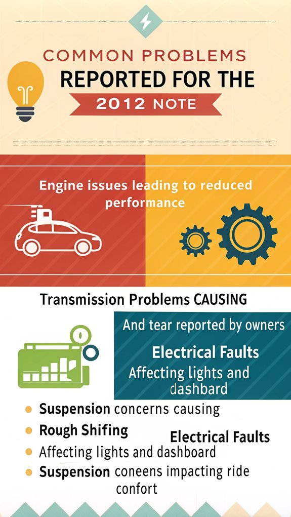 2012 note common issues
