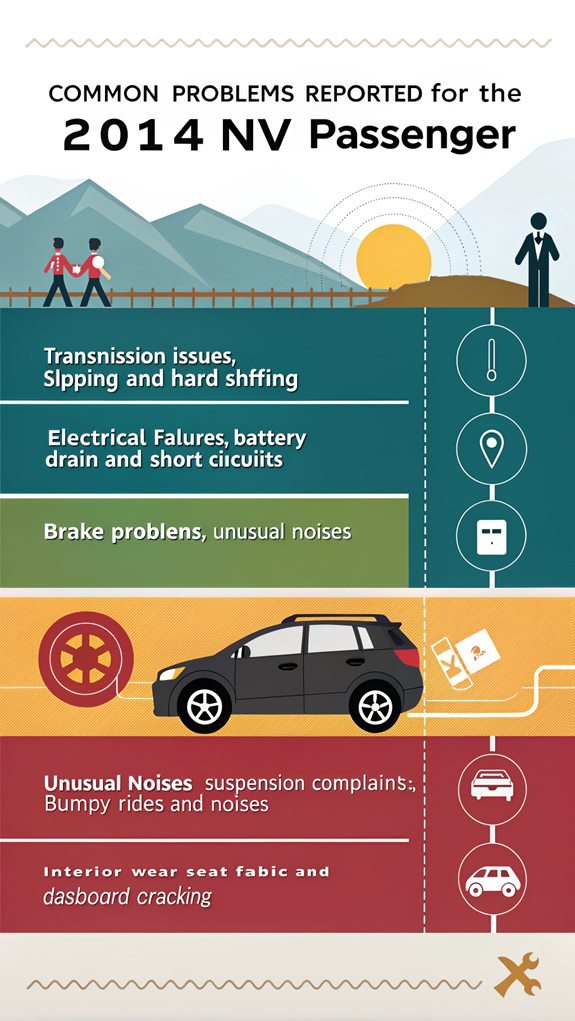 2014 nv passenger issues