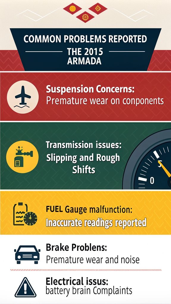 2015 armada common issues