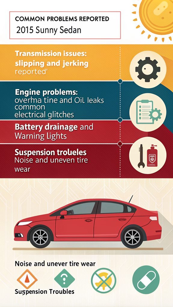 2015 sunny sedan issues