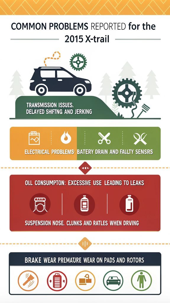 2015 x trail common issues
