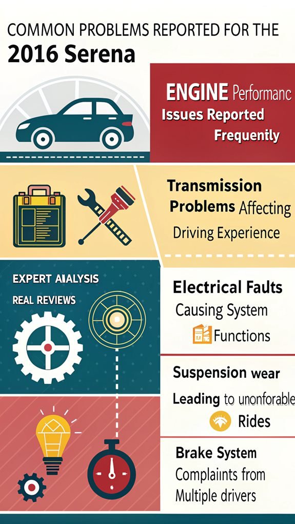 2016 serena common issues