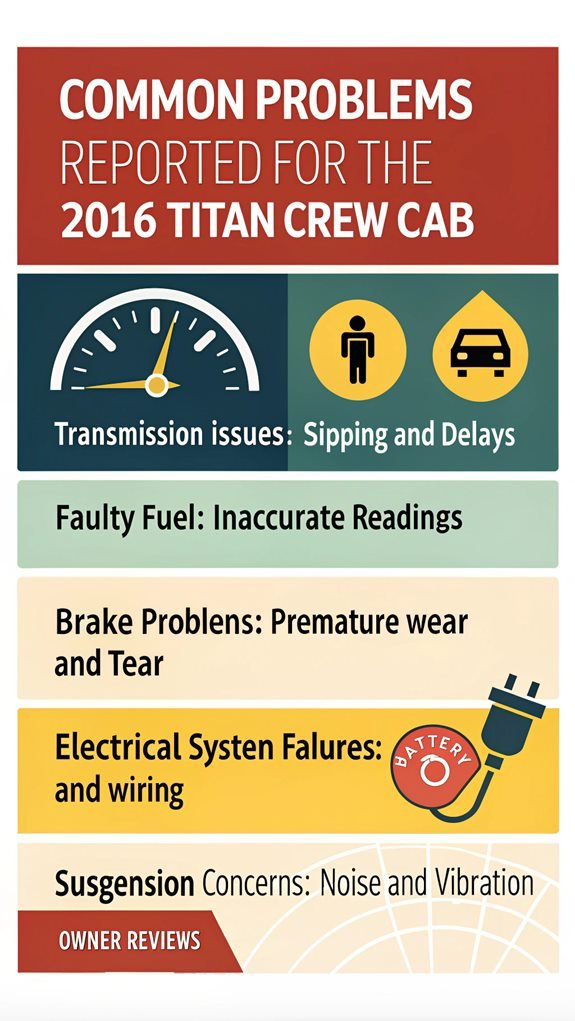 2016 titan crew cab issues