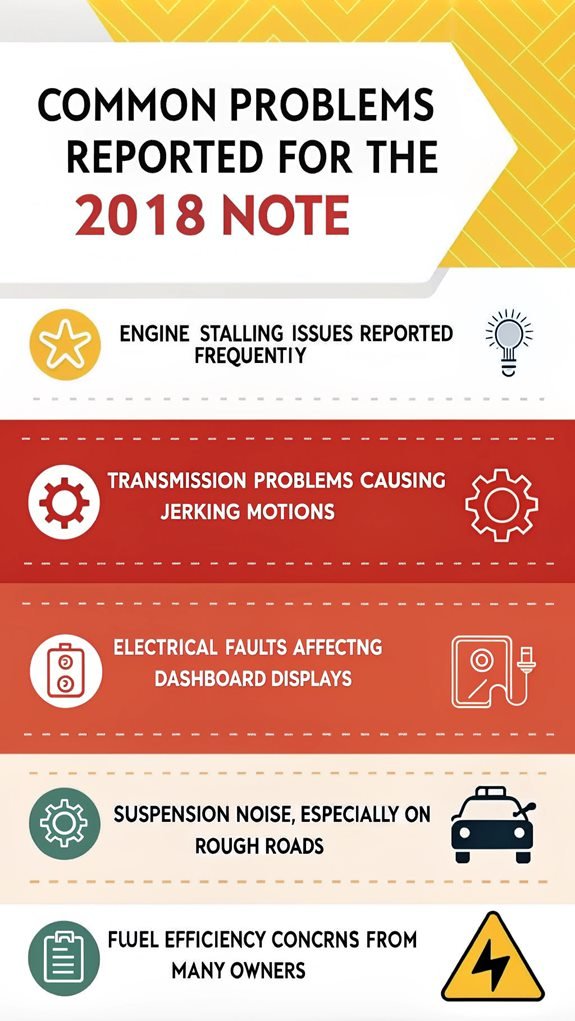 2018 note common issues