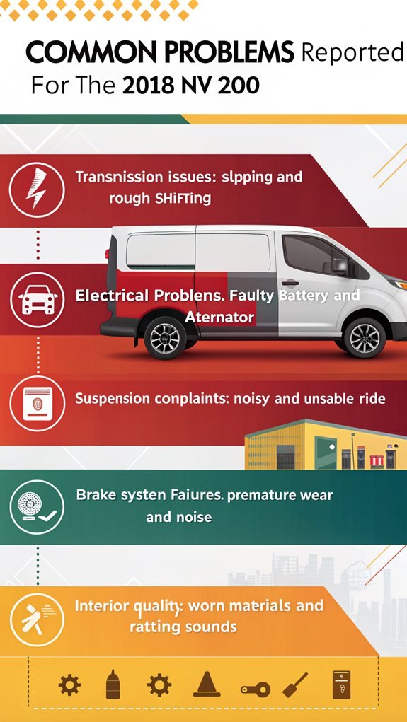 2018 nv200 common issues