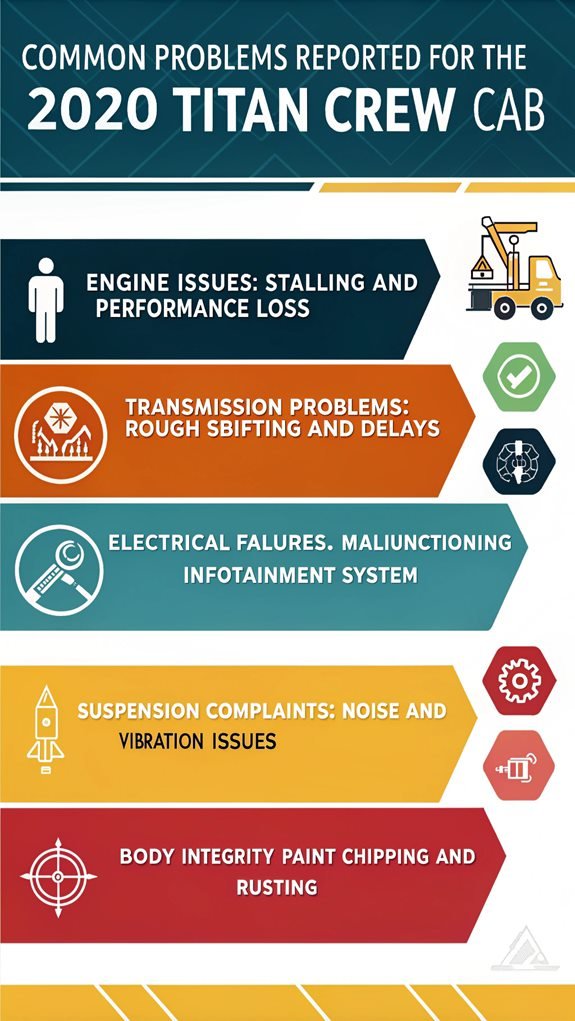 2020 titan crew cab issues