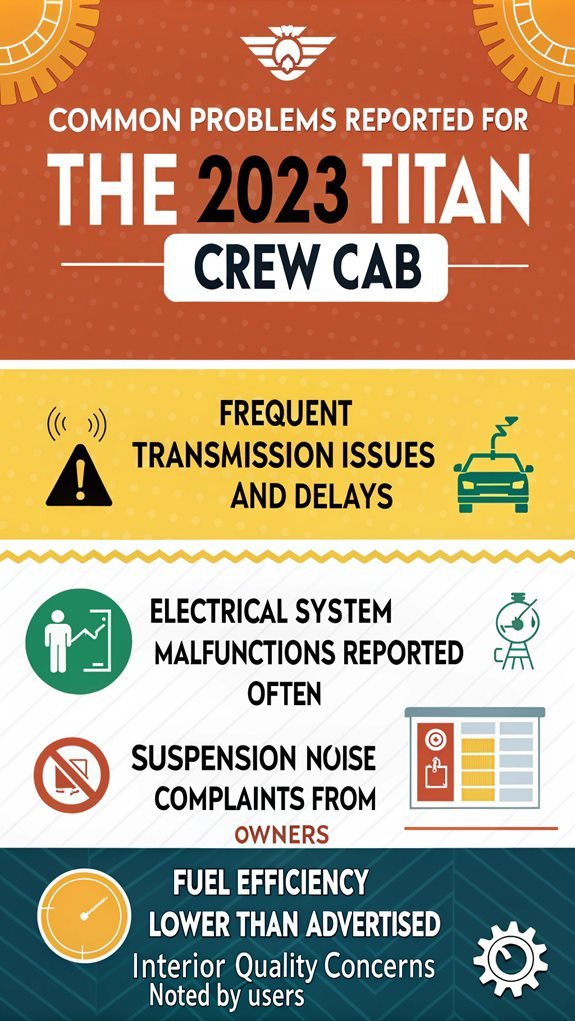 2023 titan crew cab issues